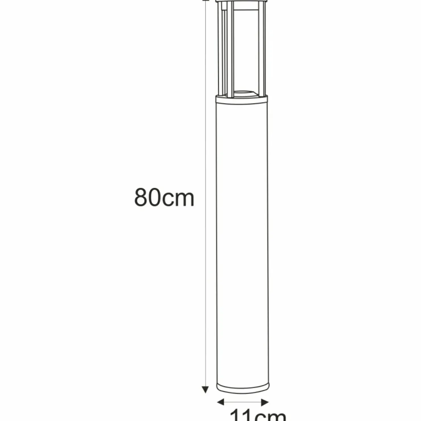 Nowoczesna, ledowa lampa ogrodowa K-8139 80cm UBBE | Kaja Oświetlenie*Sklep Kaja Best