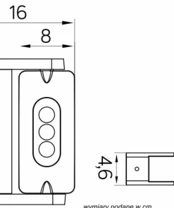 Nowoczesna oprawa LED, kinkiet, ruchomy 6144S-1 z serii RADIUS | Kaja Oświetleni*Sklep Kaja Best
