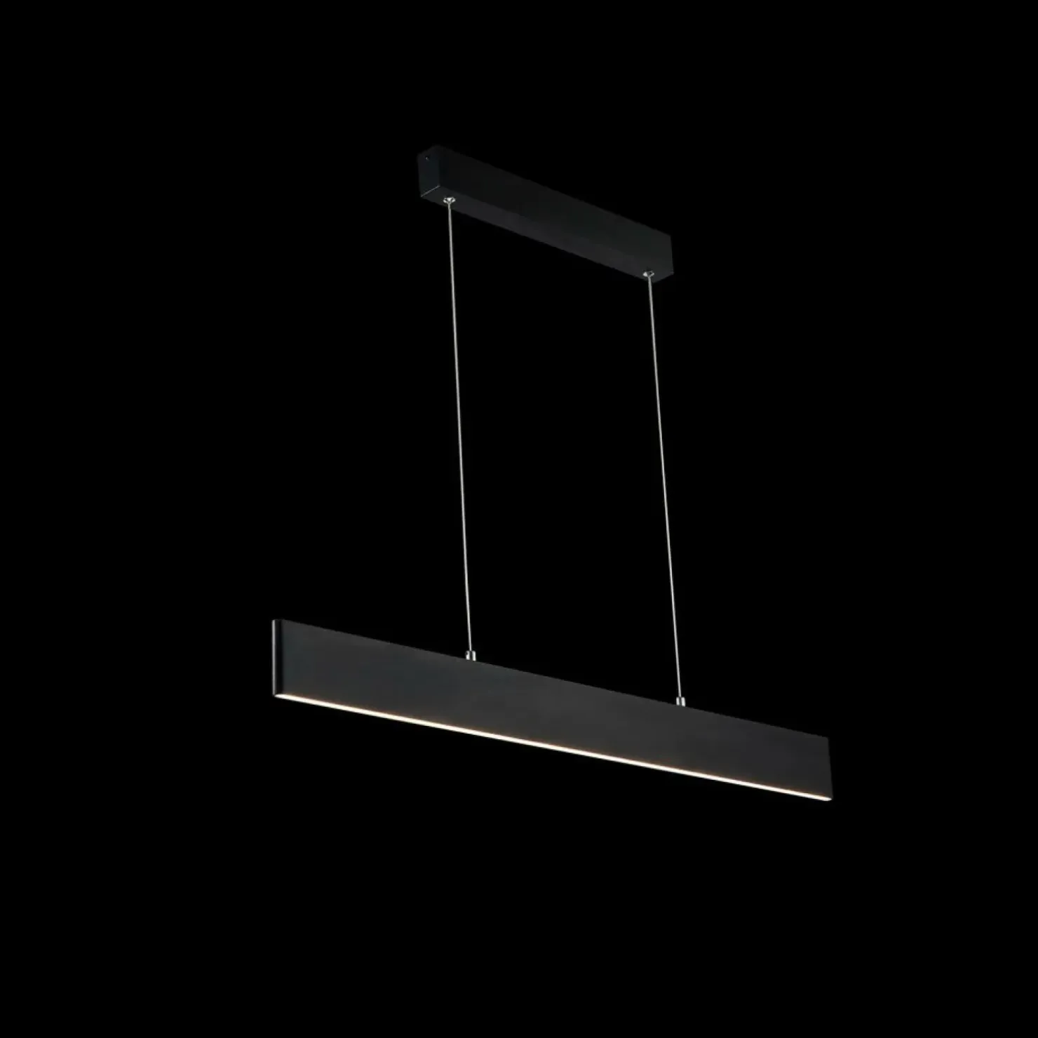 Store Sklep Kaja Nowoczesna, prosta lampa wisząca LED P010PL-L23B STEP | Kaja czarny