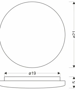 Nowoczesny plafon LED do sypialni ⌀21cm 12-28815 LINDA | Kaja*Sklep Kaja Sale