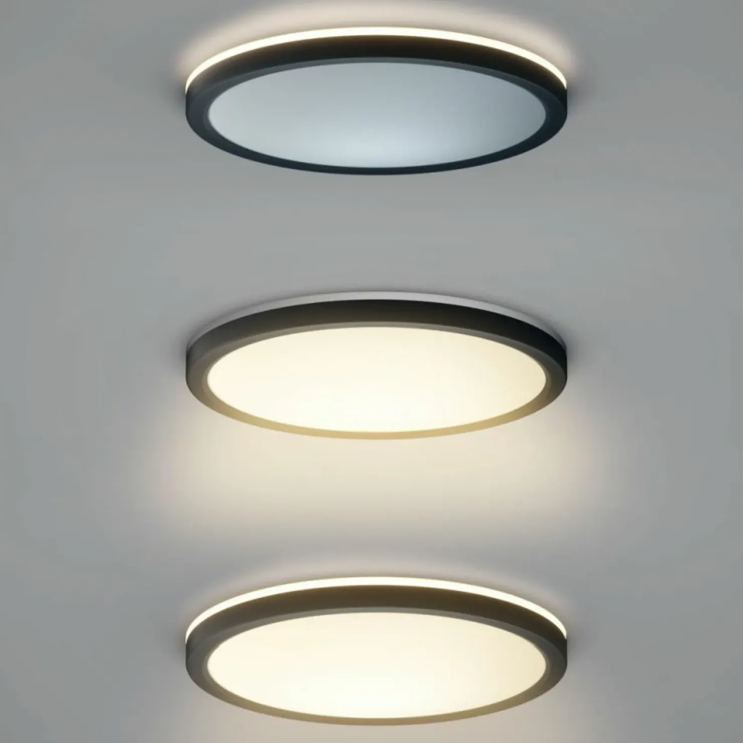 Nowoczesny plafon LED do salonu ⌀40 PLF-63452-400R-36W-BL CORTE | Kaja*Sklep Kaja Shop