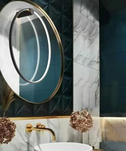 Obręcz ścienna, ledowy ring ⌀60 LP-999/1W S BK MIRROR | Kaja*Sklep Kaja Shop