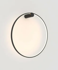 Obręcz ścienna, ledowy ring ⌀60 LP-999/1W S BK MIRROR | Kaja*Sklep Kaja Shop