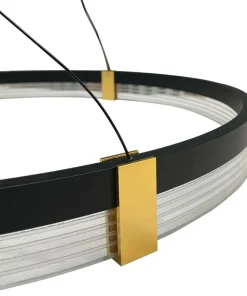 Shop Sklep Kaja Obręcz LED ze złotymi elementami LP-0407/1P M BK TRIANGLE PLUM | Kaja