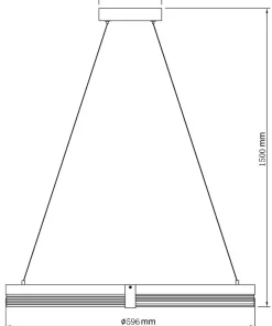 Shop Sklep Kaja Obręcz LED ze złotymi elementami LP-0407/1P M BK TRIANGLE PLUM | Kaja