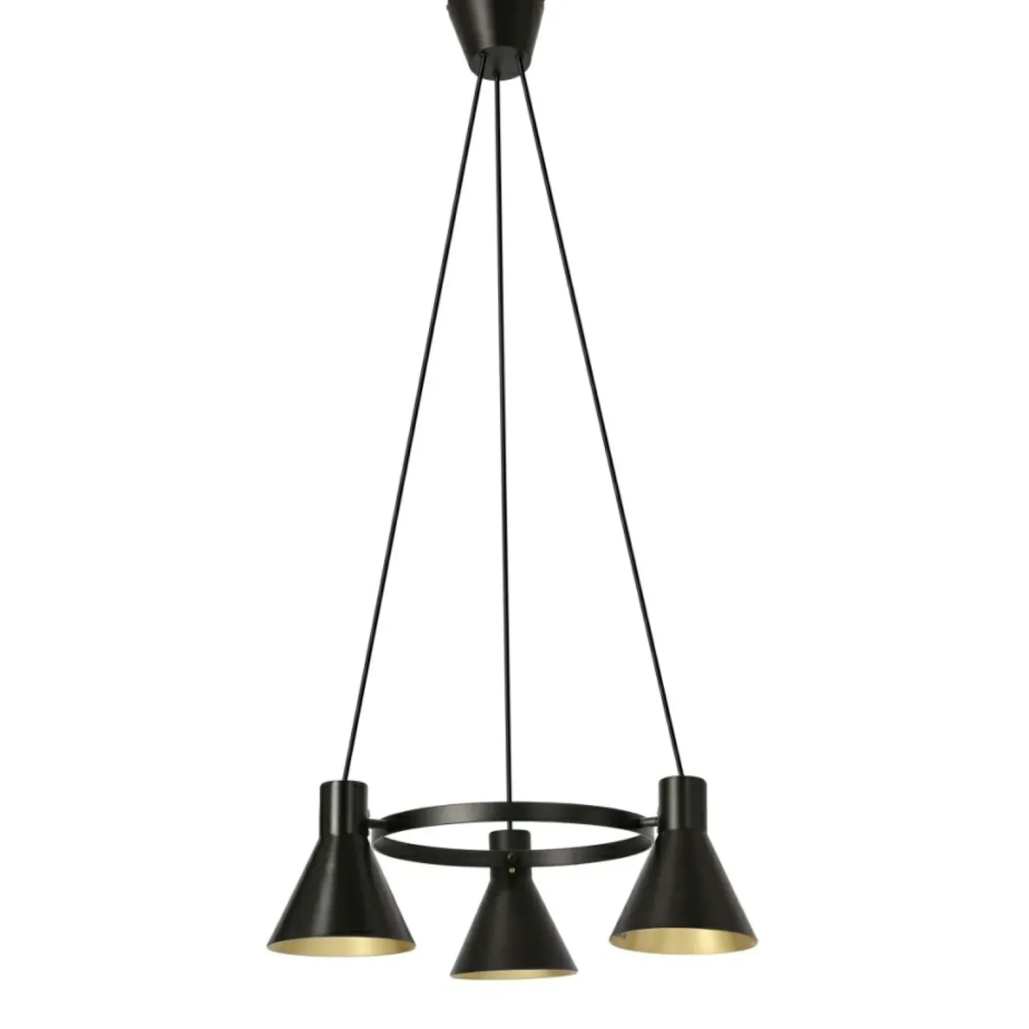 Sale Sklep Kaja Obręcz z czarno-złotymi reflektorami 33-71156 MORE | Kaja Oświetlenie czarny