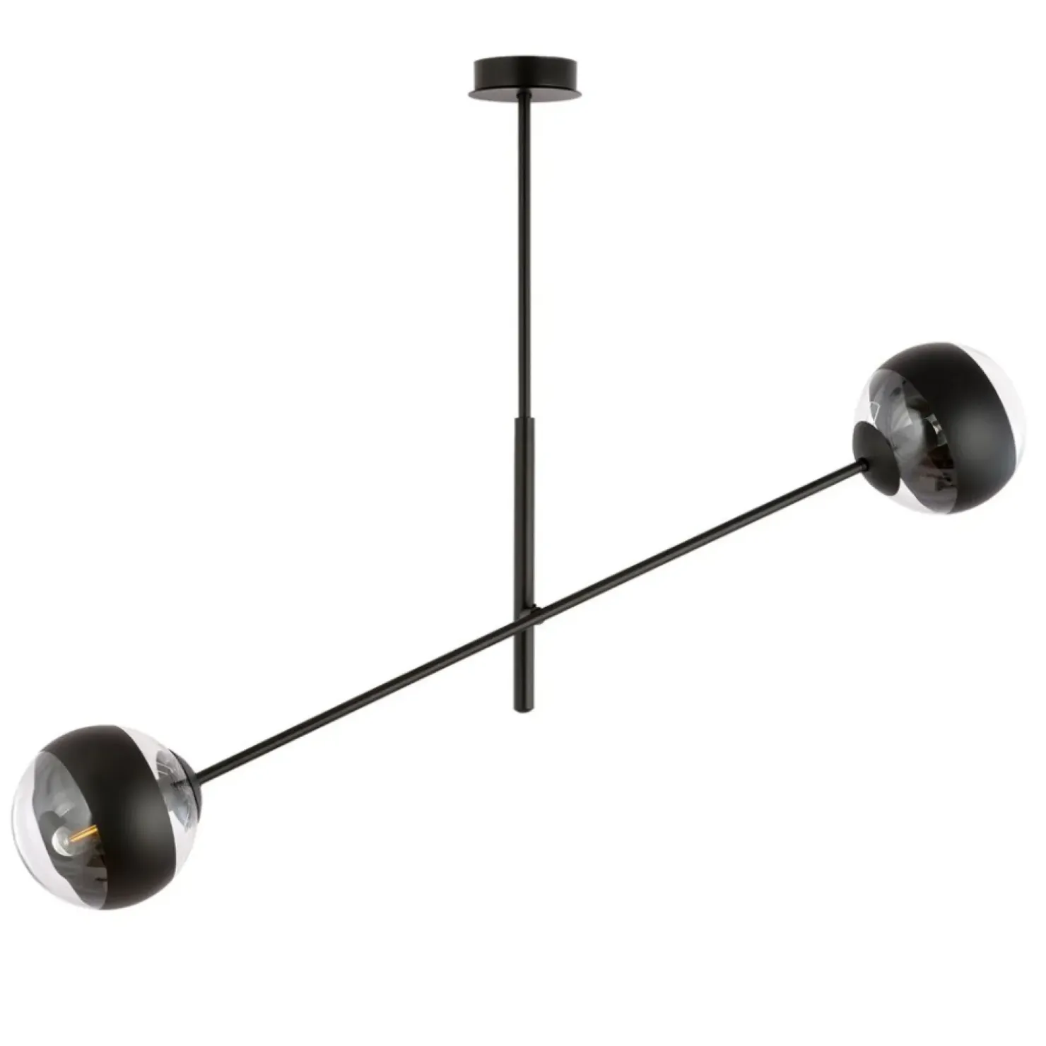 Best Sale Sklep Kaja Obrotowa lampa sufitowa, dwa klosze 1168/2 LINEAR | Kaja Oświetlenie