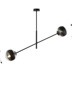 Best Sale Sklep Kaja Obrotowa lampa sufitowa, dwa klosze 1168/2 LINEAR | Kaja Oświetlenie