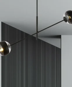 Best Sale Sklep Kaja Obrotowa lampa sufitowa, dwa klosze 1168/2 LINEAR | Kaja Oświetlenie