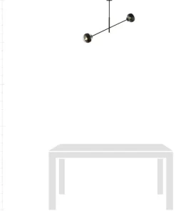 Best Sale Sklep Kaja Obrotowa lampa sufitowa, dwa klosze 1168/2 LINEAR | Kaja Oświetlenie