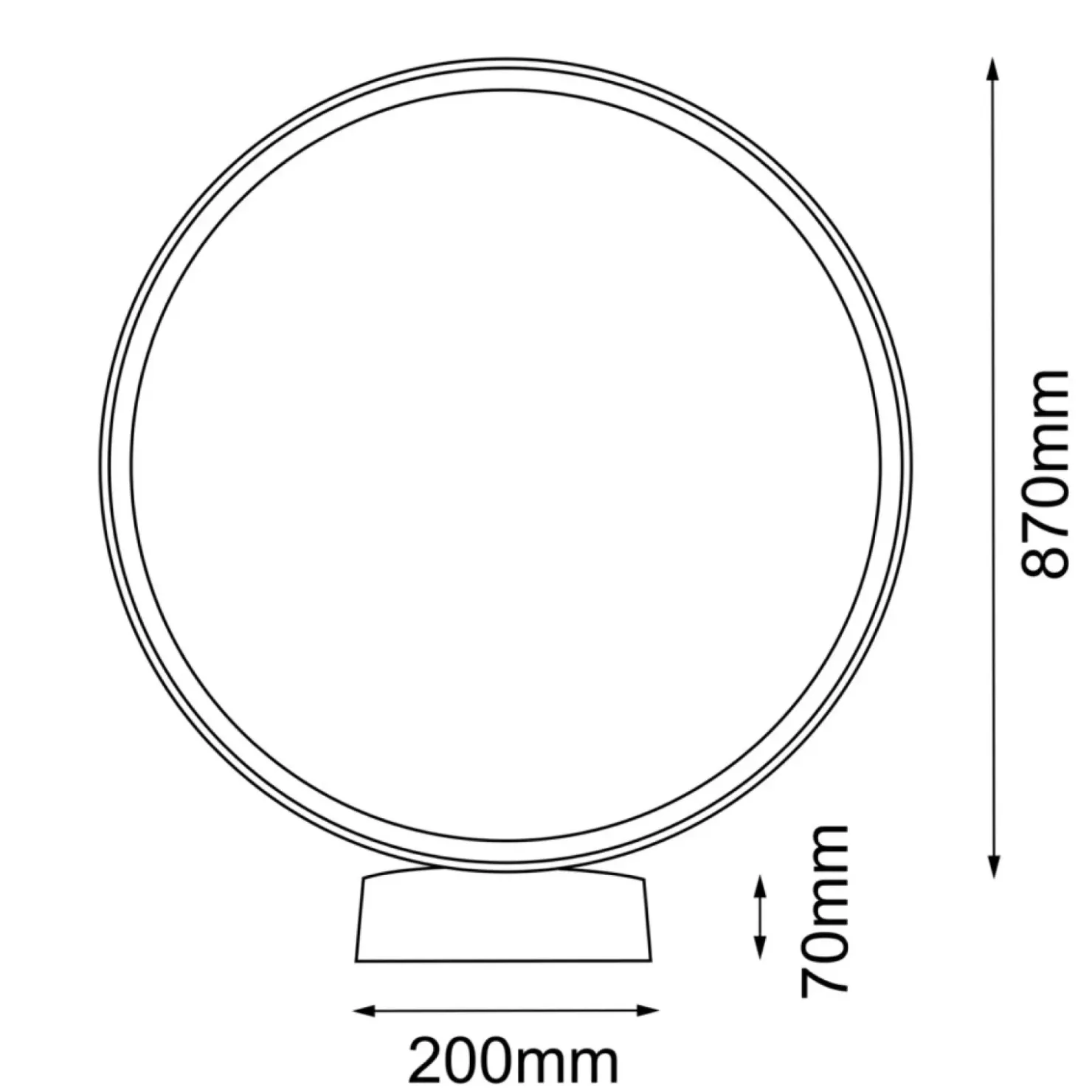 Ogrodowa lampa stojąca koło ⌀94cm 4000K ANT 9915 ABIRA | Kaja*Sklep Kaja Hot
