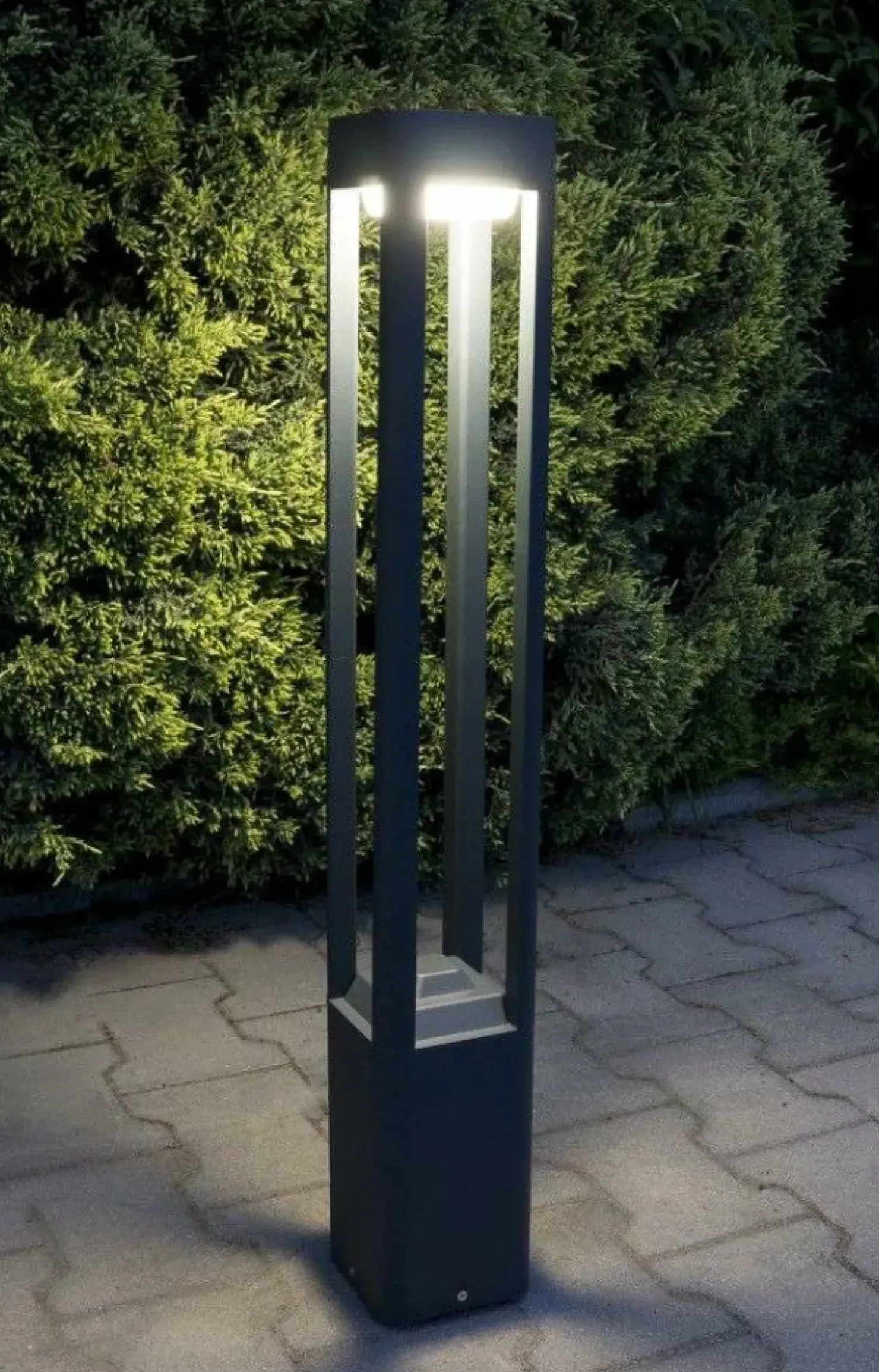 Ogrodowa lampa stojąca, oświetlenie drogi FKW-800 z serii FAN KWADRAT | Kaja Ośw*Sklep Kaja Flash Sale
