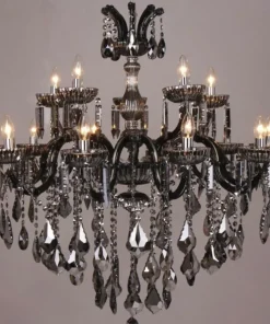 Fashion Sklep Kaja Ogromna, kryształowa lampa świecznik 17801/10+5 CHATEAU | Kaja