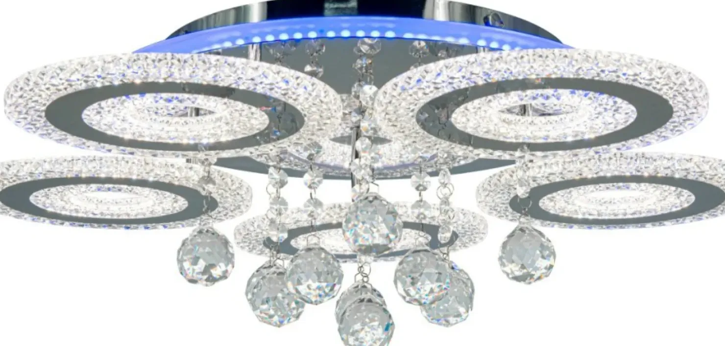 Discount Sklep Kaja Okazała lampa sufitowa, LED o mocy 133W DRS2210/5 8C z serii MARBELLA chrom