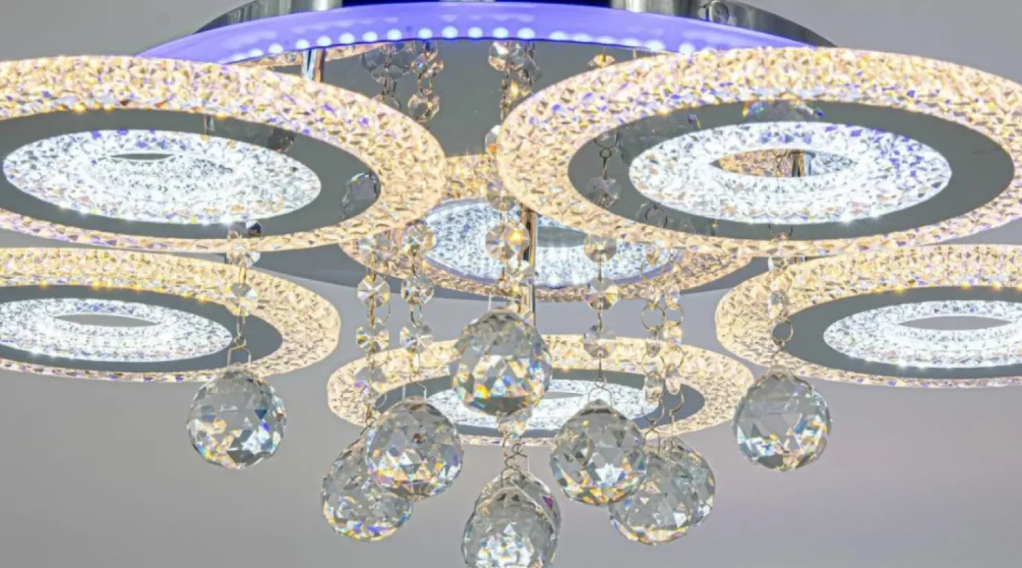 Discount Sklep Kaja Okazała lampa sufitowa, LED o mocy 133W DRS2210/5 8C z serii MARBELLA chrom