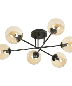 Outlet Sklep Kaja Okazała lampa sufitowa z mi kloszami833/6B | Kaja Oświetlenie miodowy