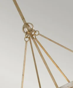 Shop Sklep Kaja Okazała lampa wisząca do jadalni FE-ARABESQUE4 z serii ARABESQUE patynowanepłatkisrebra