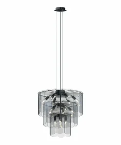 Outlet Sklep Kaja Okazała lampa wisząca do stylowego salonu MD3523-14L-EBCN NIRA | Kaja