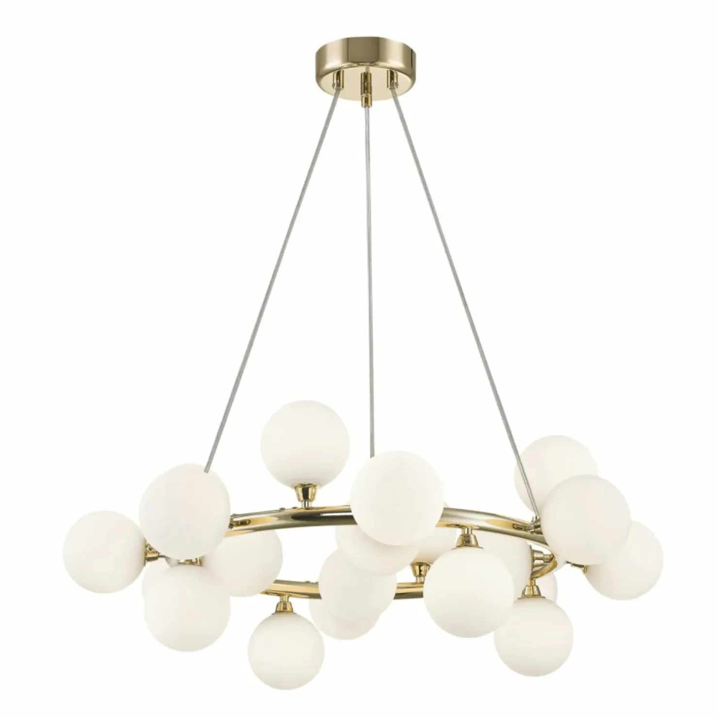 Store Sklep Kaja Okazała lampa wisząca z 20 kloszami P0462-20C-F7AA BOBO | Kaja