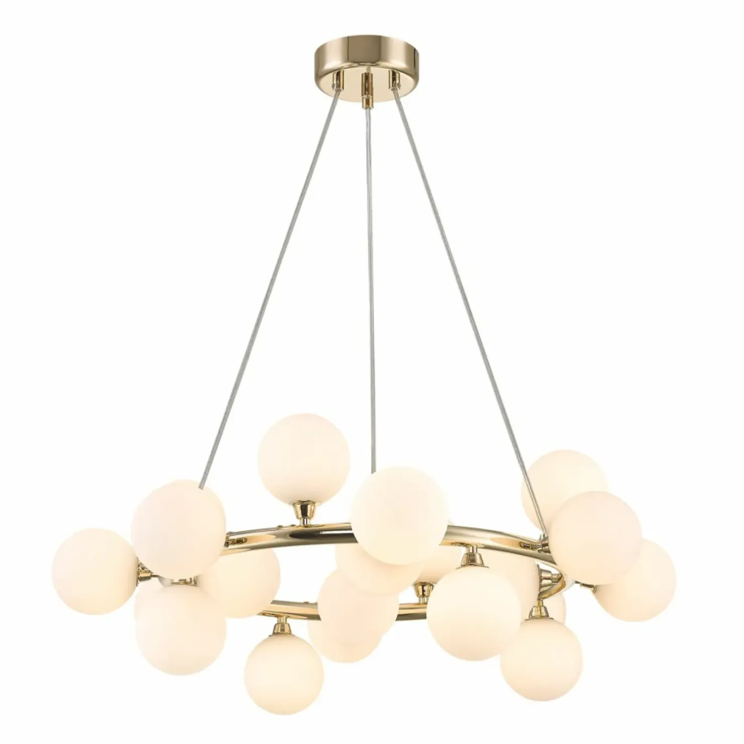 Store Sklep Kaja Okazała lampa wisząca z 20 kloszami P0462-20C-F7AA BOBO | Kaja
