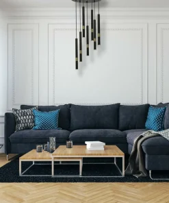 Store Sklep Kaja Okazała lampa wisząca z tubami, do salonu MLP6385 z serii MONZA | Kaja Oświetlen