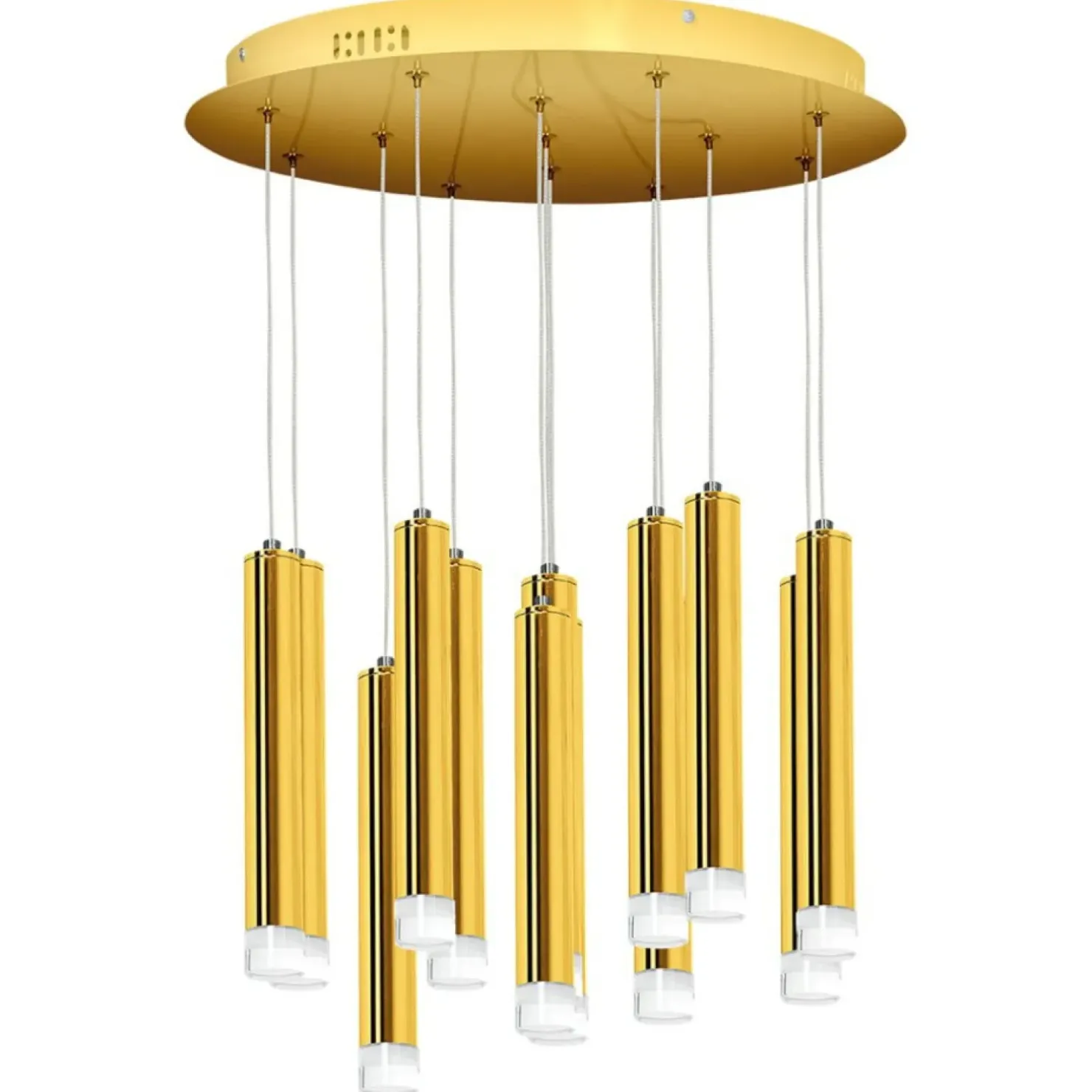 Cheap Sklep Kaja Okazała lampa wisząca ze złotymi tubami ML5716 z serii GOLDIE | Kaja Oświetlenie