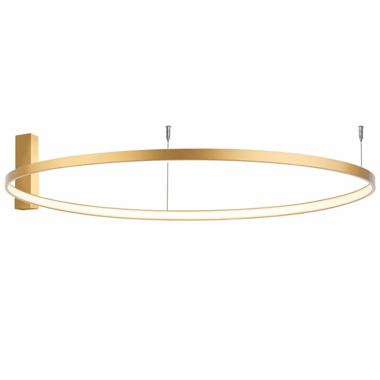 Okazały plafon złote koło ⌀117cm 3000K ANT 1354 z serii AGA*Sklep Kaja Discount