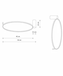 Okrąg LED mocowany natynkowo ⌀50cm 4000K 10930 CIRCOLO LED | Kaja*Sklep Kaja Hot