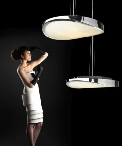 Okrągła, owana lampa sufitowa ⌀58cm AZ0984 CIRCULO E | Kaja*Sklep Kaja New