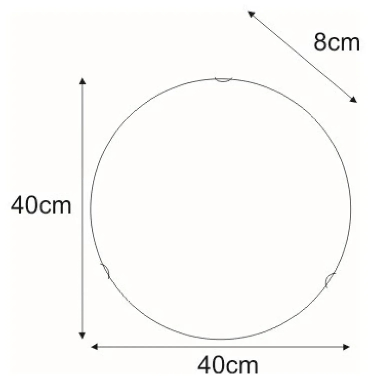 Okrągła lampa ścienna ⌀40cm z zdobieniem K-3713 MESTRE | Kaja*Sklep Kaja Sale