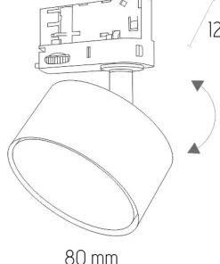 Okrągła lampa do szynoprzewodu 3-obwodowego TK 6062 TRACER | Kaja*Sklep Kaja Cheap