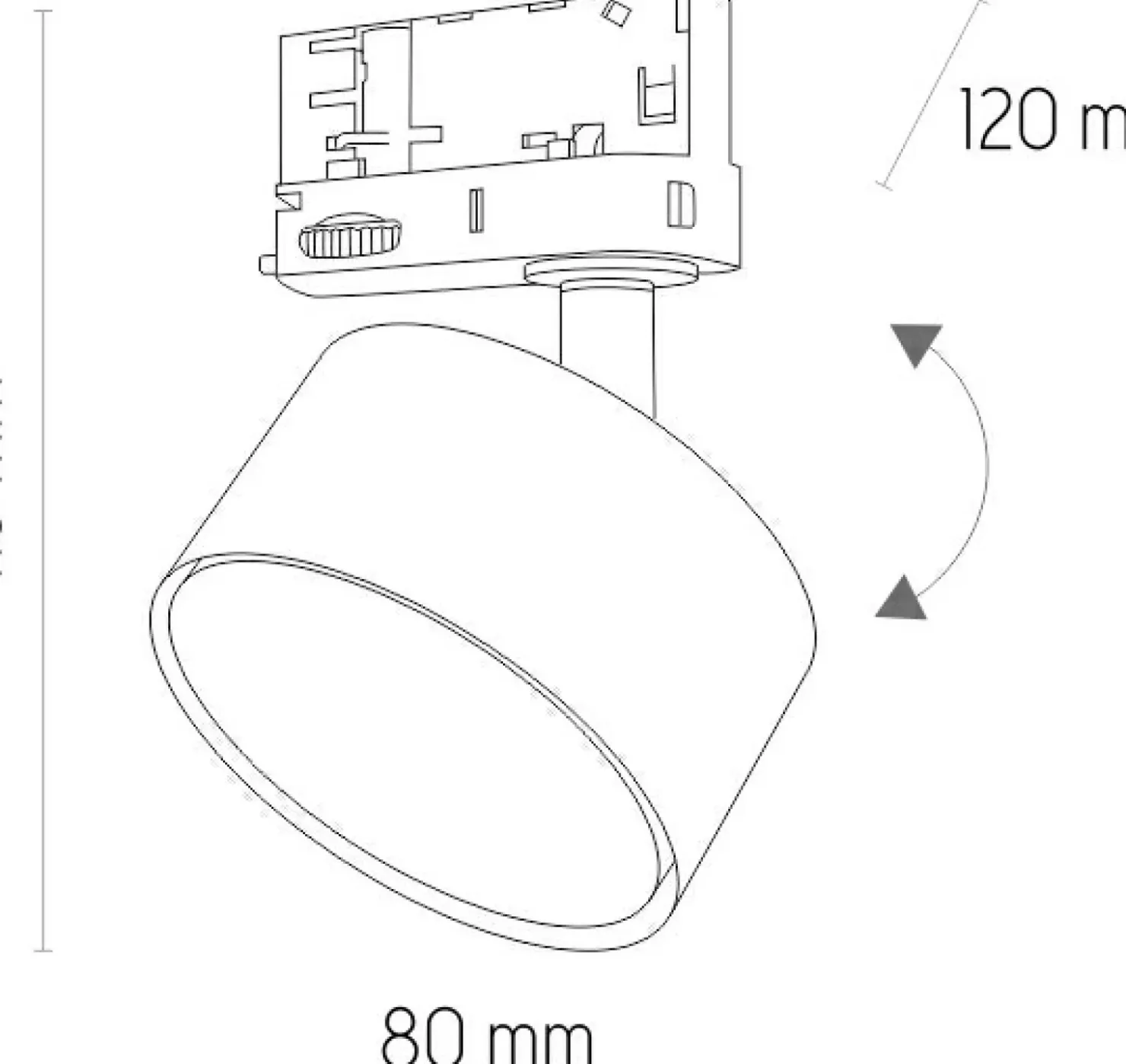 Okrągła lampa do szynoprzewodu 3-obwodowego TK 6062 TRACER | Kaja*Sklep Kaja Cheap