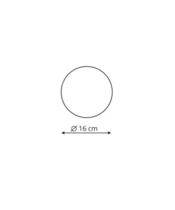 Okrągła lampa sufitowa ⌀16cm LP-8102/1C-6W WH PLATILLO | Kaja*Sklep Kaja Shop