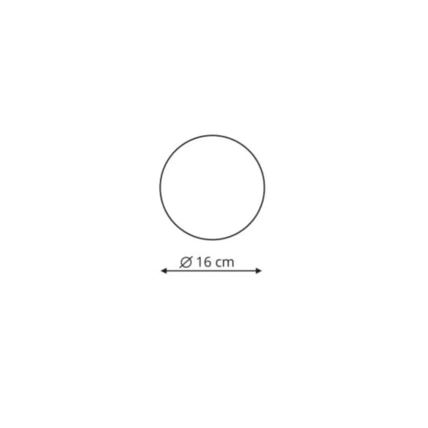 Okrągła lampa sufitowa ⌀16cm LP-8102/1C-6W WH PLATILLO | Kaja*Sklep Kaja Shop