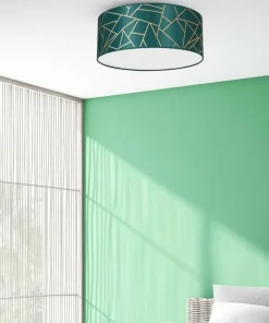 Okrągła lampa sufitowa w kolorze zieleni MLP7577 z serii ZIGGY | Kaja Oświetleni*Sklep Kaja Shop