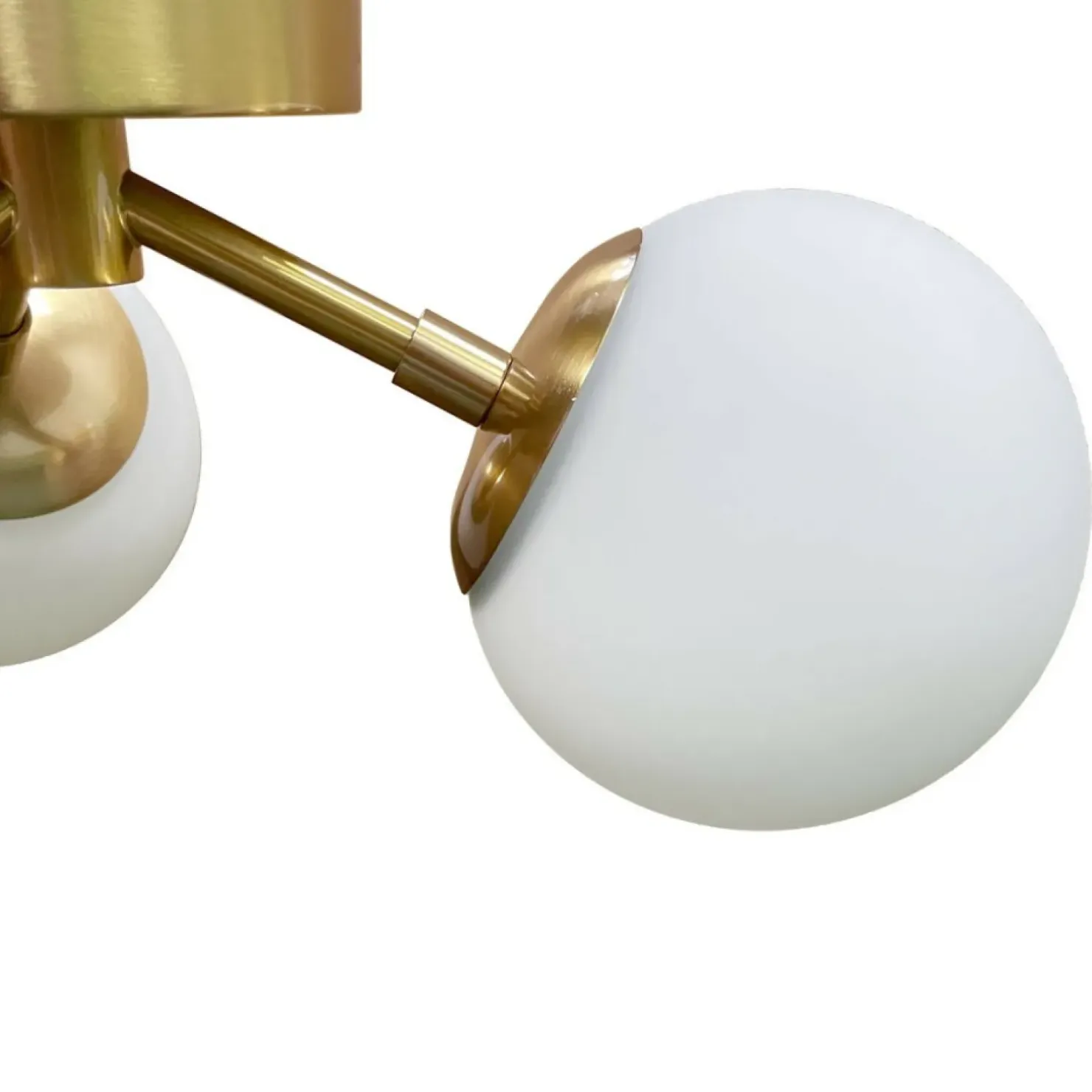 Sale Sklep Kaja Okrągła lampa sufitowa z 3 białymi kloszami LP-002/3C DORADO | Kaja