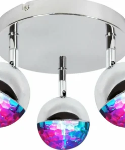 Best Sklep Kaja Okrągła lampa ze zmiennym światłem RGB 98-67784 PARTY | Kaja chrom
