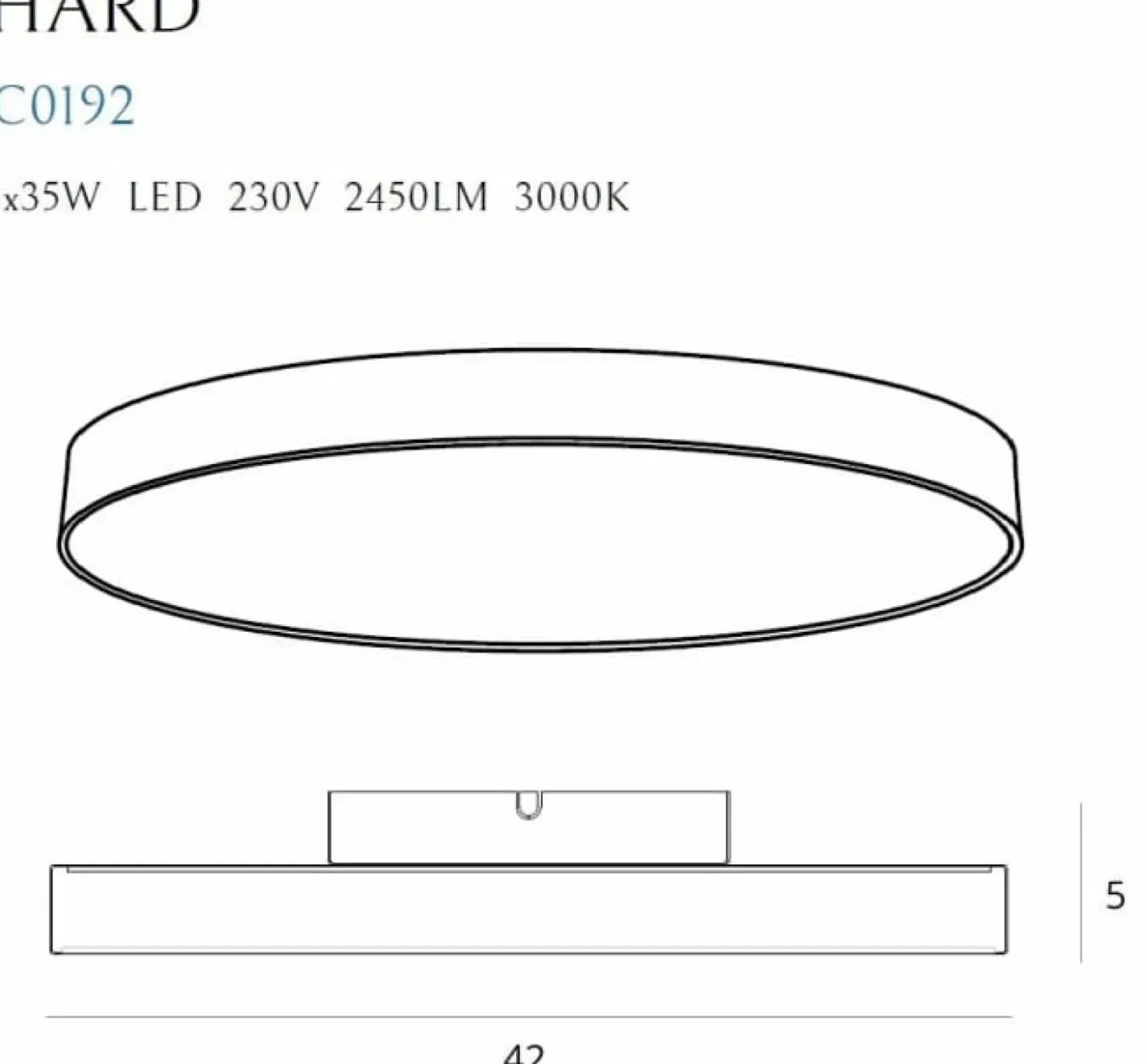 Okrągła, ledowa lampa sufitowa plafon MX C0231 HARD | Kaja Oświetlenie*Sklep Kaja Store