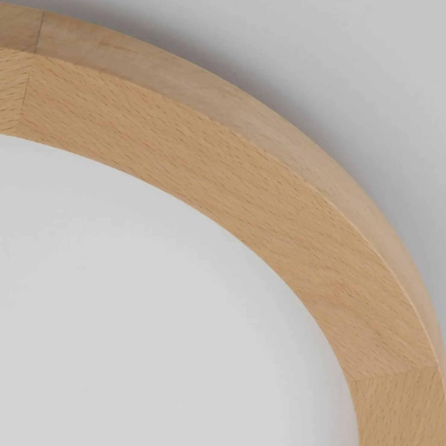 Okrągła, ledowa lampa sufitowa z drewna TK 18004 AQUA WOOD BUK | Kaja*Sklep Kaja Store