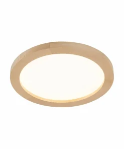 Okrągła, ledowa lampa sufitowa z drewna TK 18004 AQUA WOOD BUK | Kaja*Sklep Kaja Store
