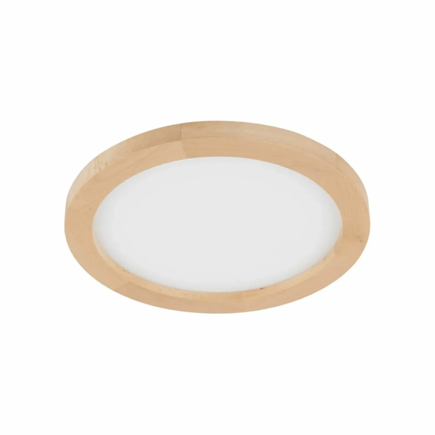 Okrągła, ledowa lampa sufitowa z drewna TK 18004 AQUA WOOD BUK | Kaja*Sklep Kaja Store