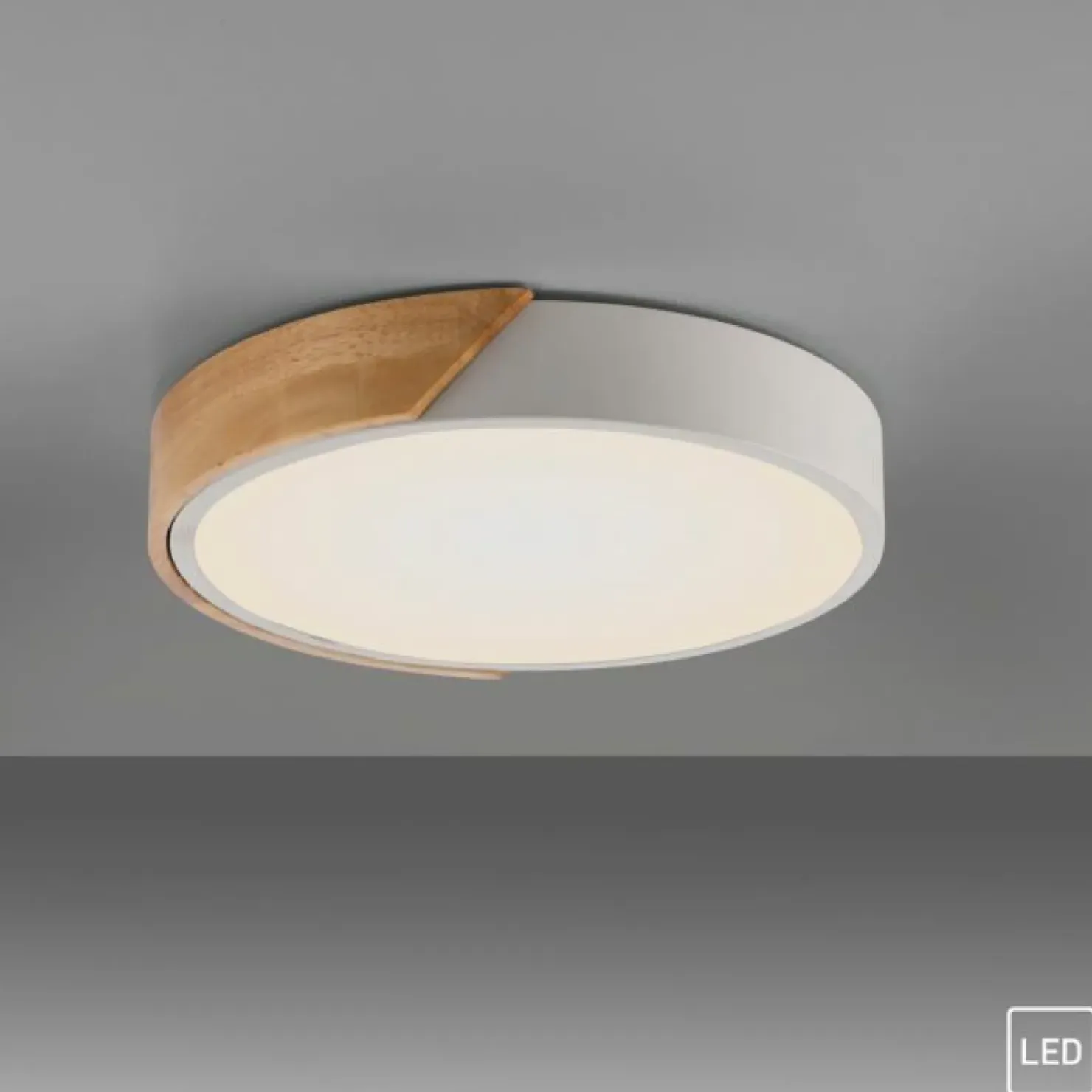 Okrągła, ledowa lampa sufitowa w stylu boho ZM 14288-16 BILA | Kaja*Sklep Kaja Flash Sale