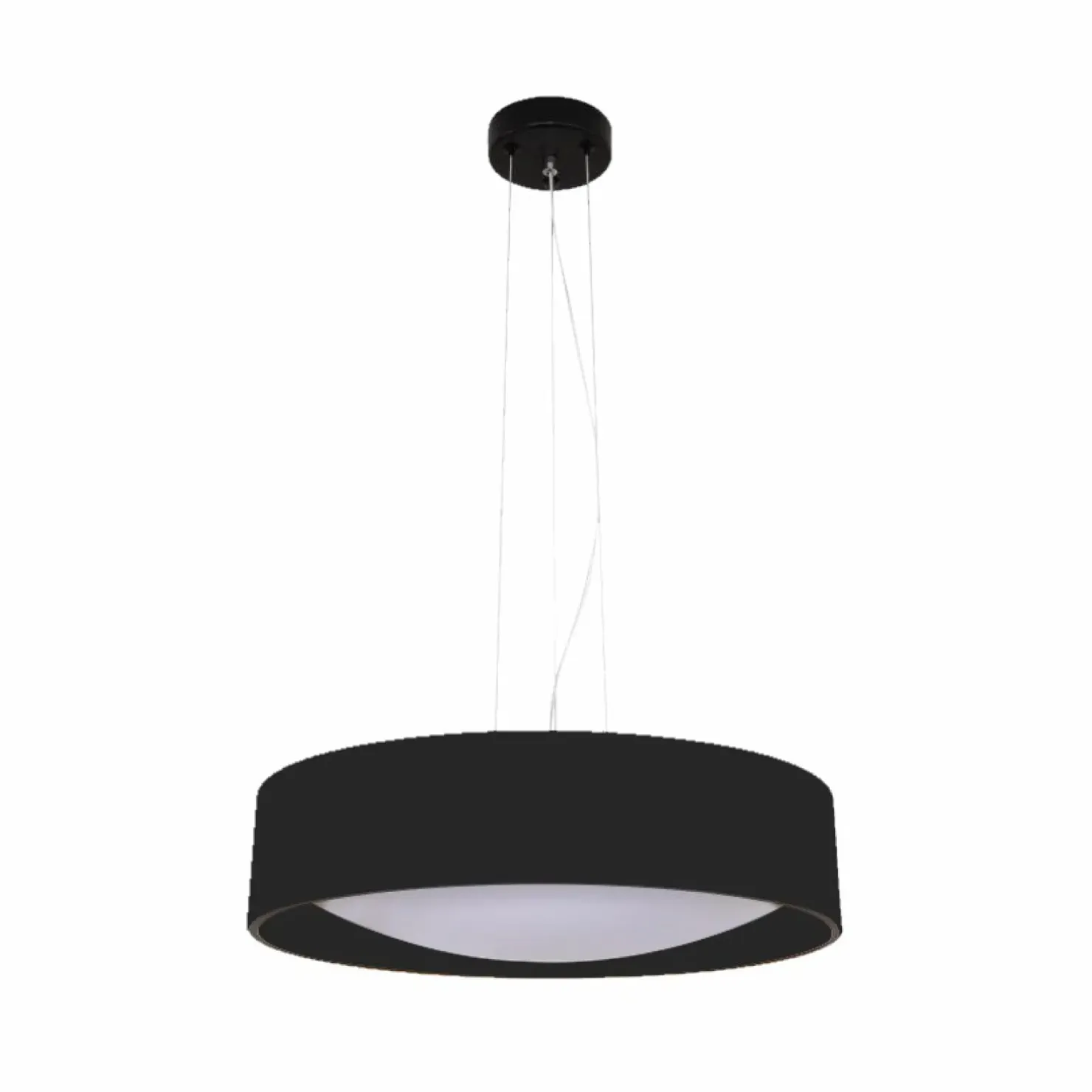Best Sklep Kaja Okrągła, ledowa lampa wisząca LP-043/1P BK HUDSON | Kaja Oświetlenie