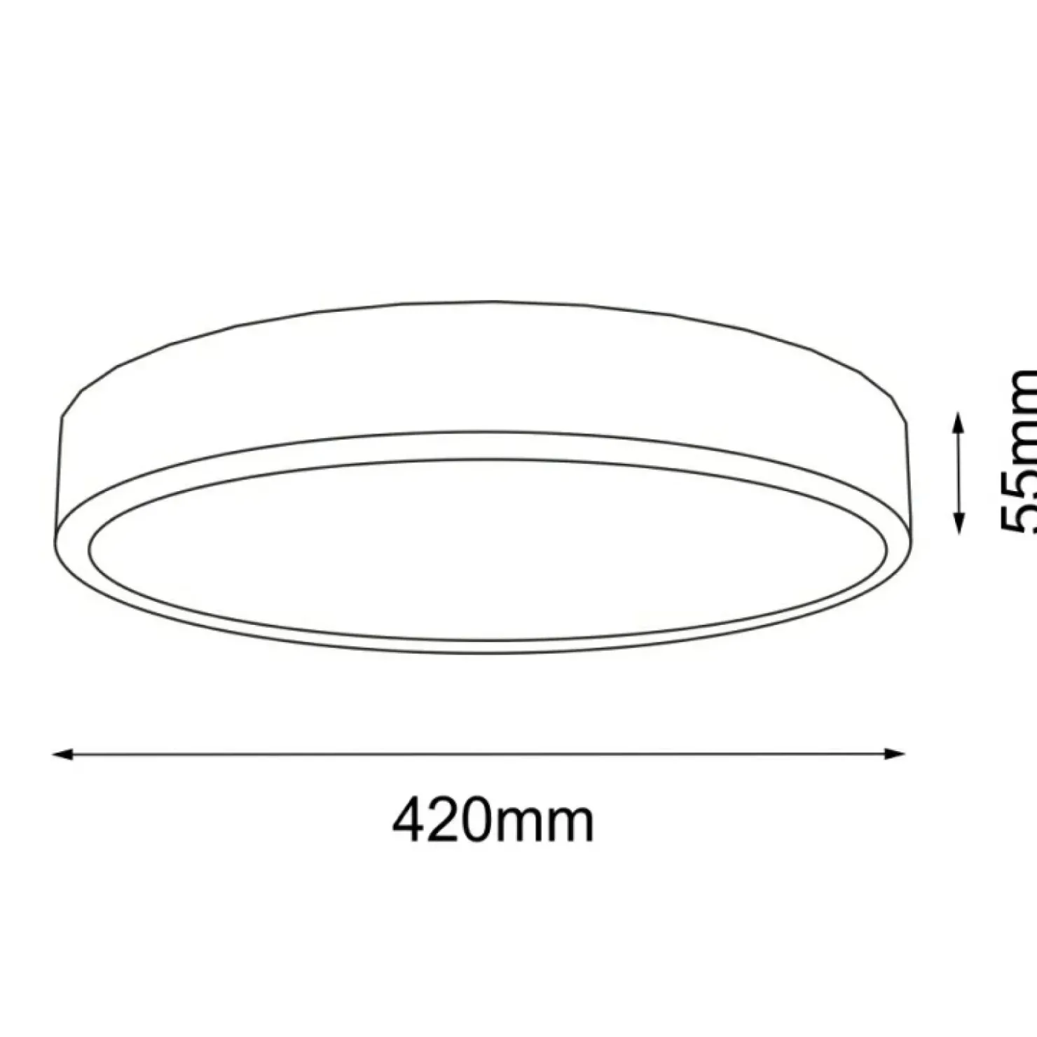 Okrągła, płaska lampa sufitowa ⌀42cm 4000K ANT 8446 NOMI | Kaja*Sklep Kaja Hot