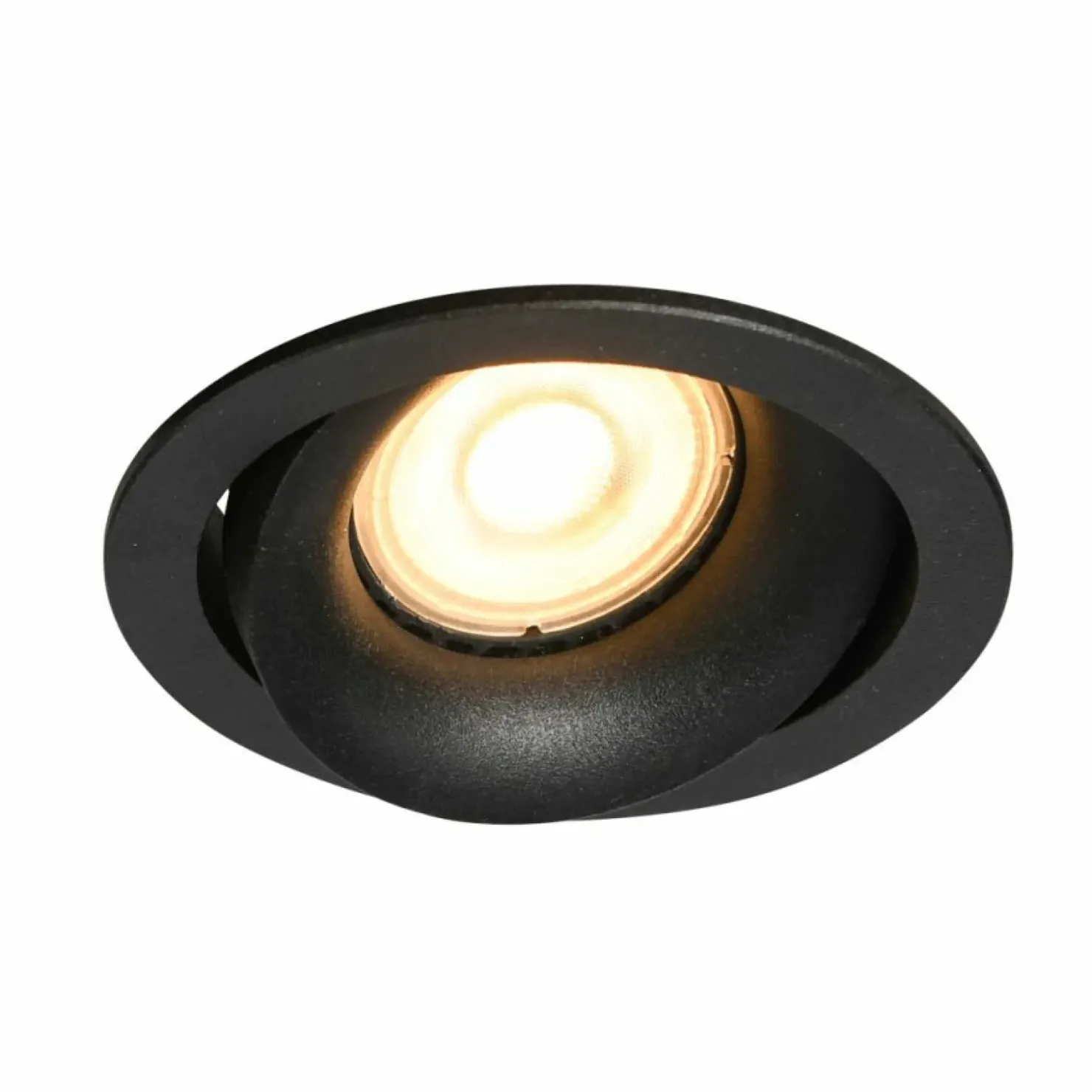 Okrągła, ruchoma lampa wpustowa oczko DL-26260-GU10-BK OKER | Kaja*Sklep Kaja Store