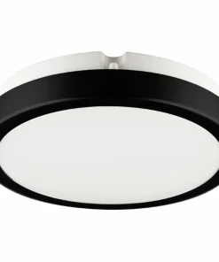 Okrągły, czarny, hermetyczny plafon LED ⌀18cm EKP0469 VERA | Kaja*Sklep Kaja Hot