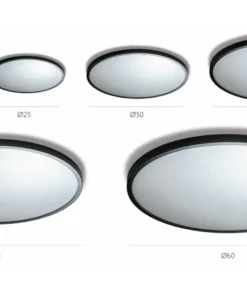 Okrągły klasyczny mały czarny plafon LED AZ4236 MALTA | Kaja*Sklep Kaja Flash Sale