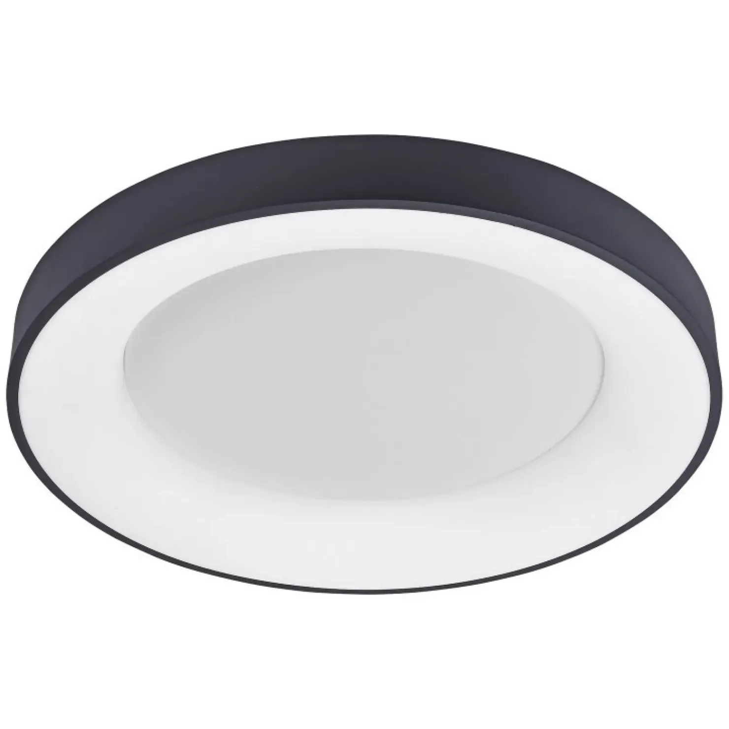 Okrągły plafon LED 60cm 4000K do salonu 5304-850RC-BK-4 z serii GIULIA*Sklep Kaja New