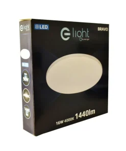 Okrągły plafon LED, srebrna ramka 4000K ⌀33cm ML4267 BRAVO | Kaja*Sklep Kaja Best