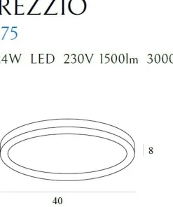 Okrągły plafon LED z kryształkami MX 2875 PREZZIO | Kaja Oświetlenie*Sklep Kaja Shop